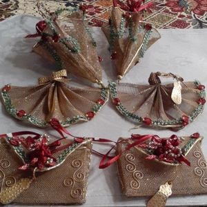 ❤SALE 6 mesh Victorian oraments.❤